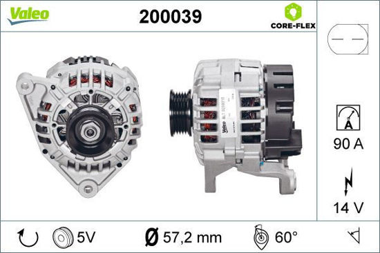 Picture of ALT VW VENTO AUDI A4 1.8 T  12V 90A