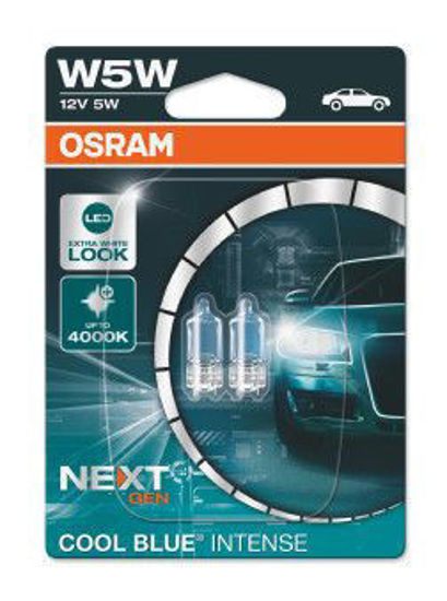 Picture of ΛΑΜΠΑ 12V (SET) W5W COOL BLUE® INTENSE (