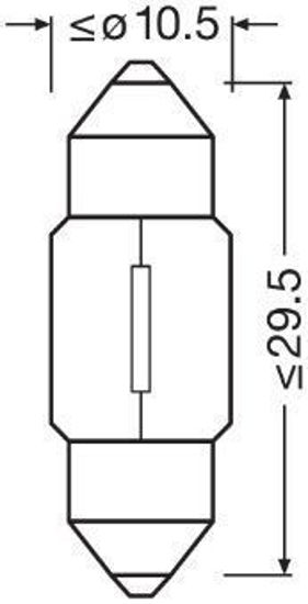 Picture of ΛΑΜΠA OSRAM ORIGINAL 12V 10W