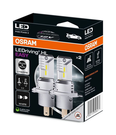 Εικόνα από ΛΑΜΠΑ (SET) H4 H19  LED EASY FIT 12V 16,