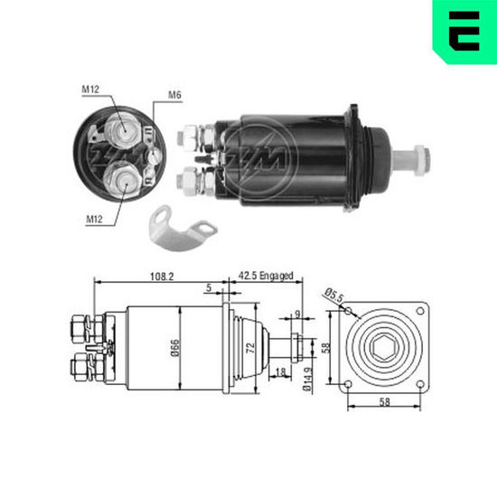 Εικόνα από ΜΠΟΥΤΟΝ ZM ΜΙΖΑΣ BOSCH 24V