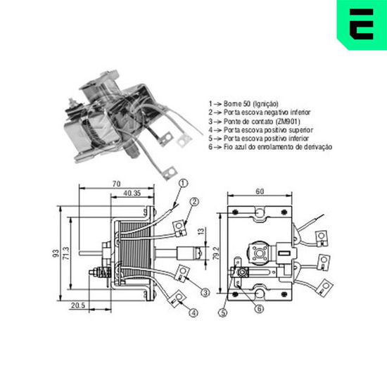 Εικόνα από ΜΠΟΥΤΟΝ ZM ΜΙΖΑΣ BOSCH 24V